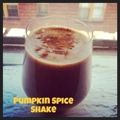 pumpkin spice shake